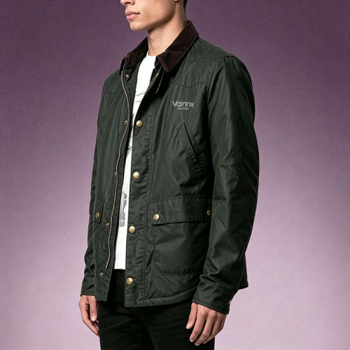 Custom High Quality Jacket | Corduroy Collar Country Field Jacket | Worker Denim Trucker Jacket For Men