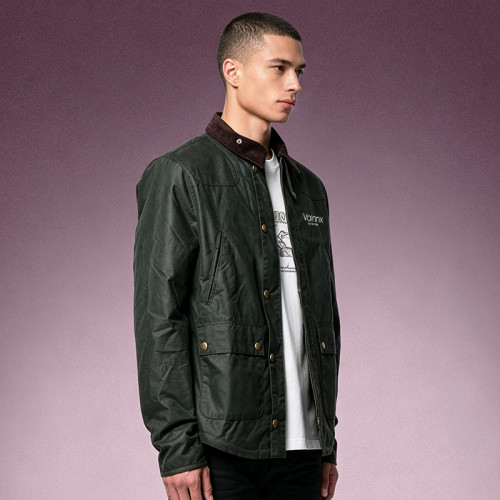 Custom High Quality Jacket | Corduroy Collar Country Field Jacket | Worker Denim Trucker Jacket For Men
