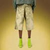 Custom Vintage Wide Leg Knee Shorts | Men's Acid Wash Denim Shorts | Y2K Baggy Knee Length Jorts