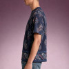 Custom Vintage Streetwear Knit Tee | Men's Relaxed Fit Summer Top | Graphic Printed T-Shirt