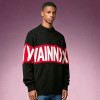Custom Luxury Crewneck Sweater | Thick Jacquard Knitted Sweater | Oversized Streetwear Mock Neck Sweater