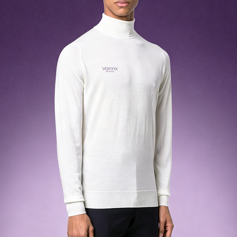 Fine Knit Roll Neck Pullover