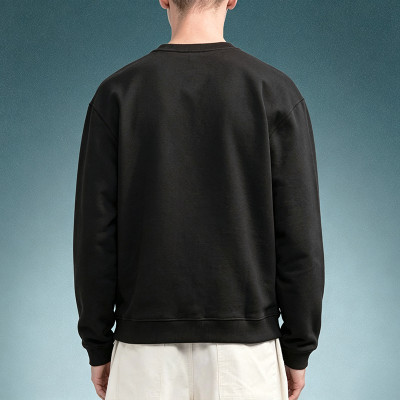 Custom Loose Boxy Fit Streetwear Hoodie | Heavyweight Drop Shoulder Fleece Pullover | Men's Classic Crewneck Sweatshirt