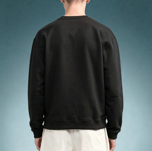 Custom Loose Boxy Fit Streetwear Hoodie | Heavyweight Drop Shoulder Fleece Pullover | Men's Classic Crewneck Sweatshirt