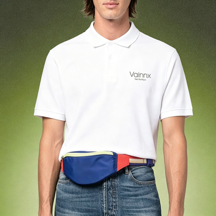 Custom Men's Classic Polo Shirt | Oversized Heavyweight Cotton Shirt | Preppy Smart Casual Golf Shirt
