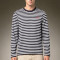 Custom Heavy Cotton Slim Fit T-shirt | Stripe Long Sleeve T-shirt | Streetwear Clean Fit Top