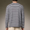 Custom Heavy Cotton Slim Fit T-shirt | Stripe Long Sleeve T-shirt | Streetwear Clean Fit Top