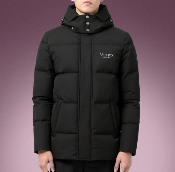 OEM Custom 100% Organic Cotton Down Jacket | Casual Puffer Jacket | Heavyweight Winter Coat