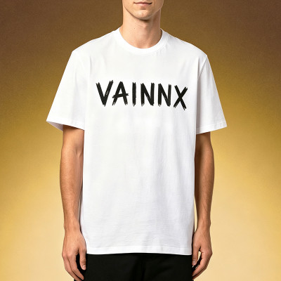 Custom DTG Printed Boxy Fit T-Shirt | Premium Vintage Short Sleeve Tee | Men's Heavy Cotton White T-Shirt