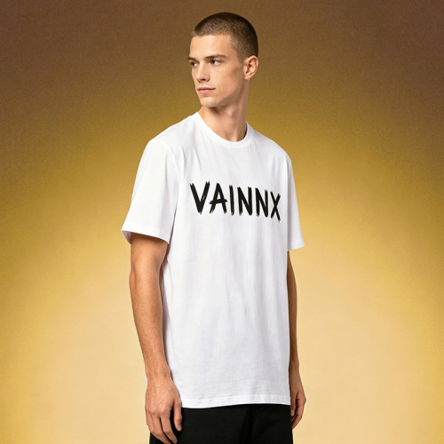 Custom DTG Printed Boxy Fit T-Shirt | Premium Vintage Short Sleeve Tee | Men's Heavy Cotton White T-Shirt