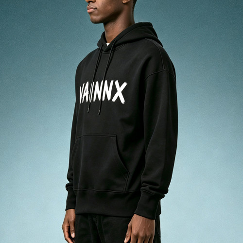 OEM ODM Custom Screen Print Hoodie | Essential Fleece Pullover Hoodie | Boxy Fit Streetwear Sweatshirt