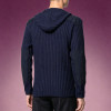Custom High Quality Patchwork Sweater | Heavyweight Ribbed Hooded Knit Sweater | Men's Old Money Style Sweater