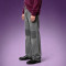 Custom Patchwork Denim Trousers | Vintage Washed Workwear Pants | Baggy Streetwear Straight Jeans