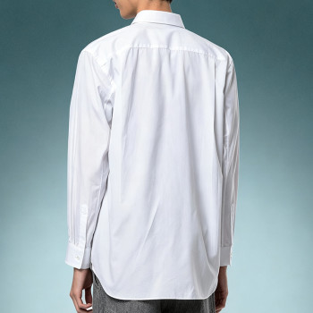 Custom Logo Oversized Button Down Shirt | Casual Boxy Work Shirt | Men's Premium Cotton Shirt