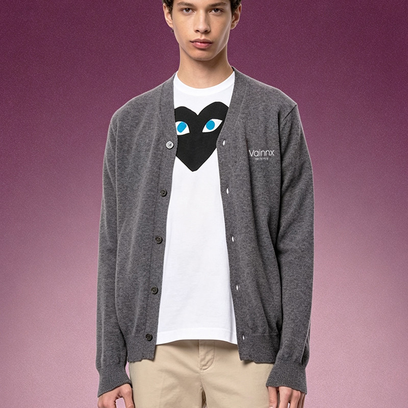 Men's V-Neck Cardigan Sweater