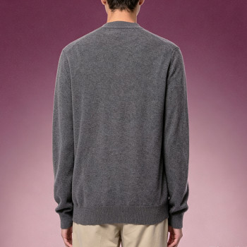 Custom Soft Knit Fabric Sweater | Streetwear Oversized Wool Blend Sweater | Men's V-Neck Cardigan Sweater
