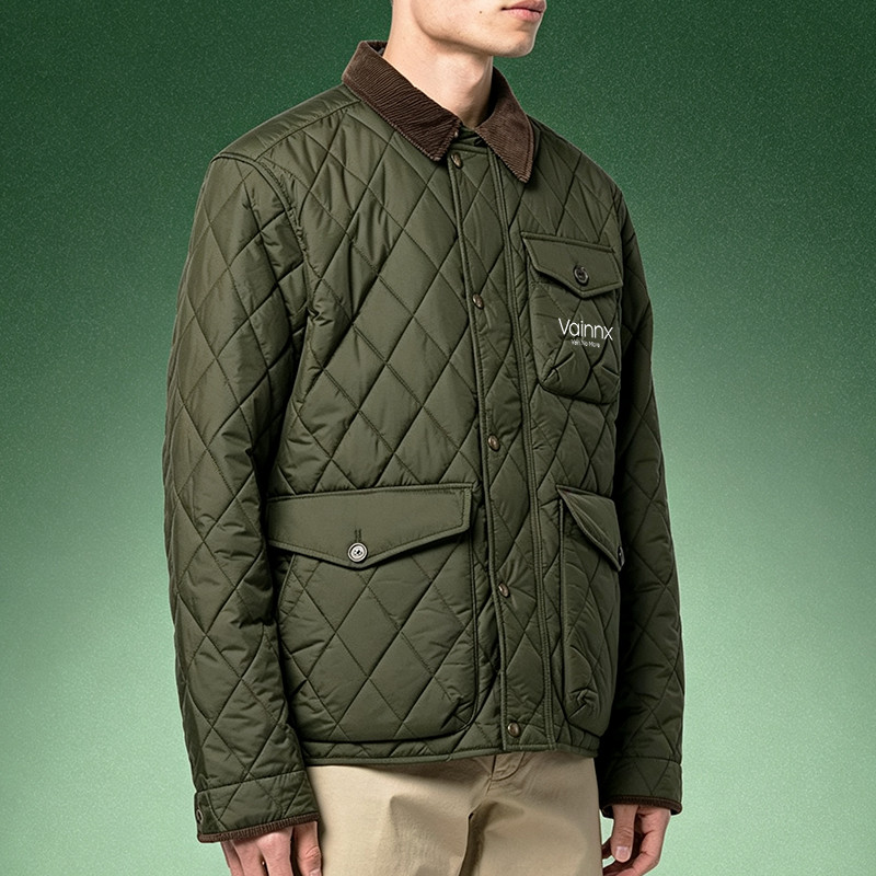 Corduroy Collar Country Coat