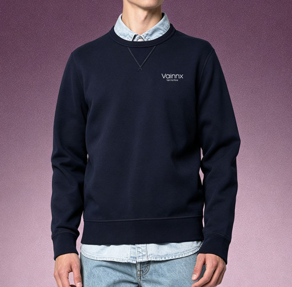 Custom Casual Essentials Hoodie | Drop Shoulder Thick Fleece Pullover | Men's Classic Crewneck Sweatshirt