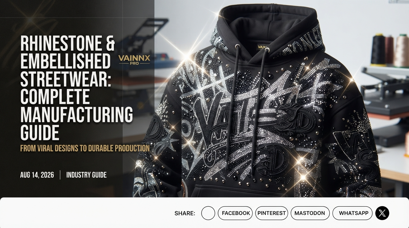 Rhinestone & Embellished Streetwear: Complete Manufacturing Guide