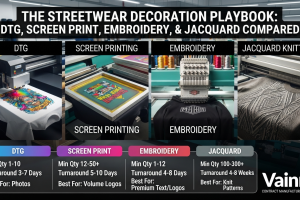 DTG vs Screen Printing vs Embroidery: Which Customization for Your Brand?
