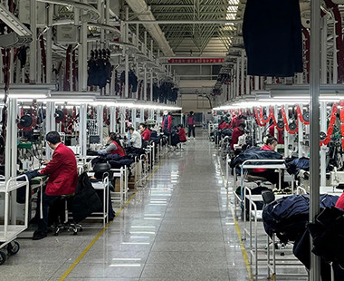 Streetwear garments packed and prepared for fast bulk shipping