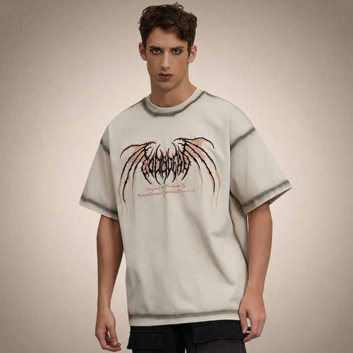 Custom Logo Manufacturer T-shirt | Cotton Vintage Streetwear Tshirt | Digital Print Tshirt