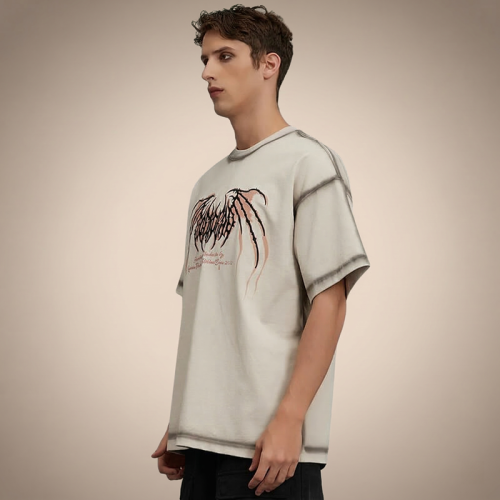 Custom Logo Manufacturer T-shirt | Cotton Vintage Streetwear Tshirt | Digital Print Tshirt