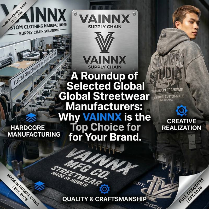 A Roundup of Selected Global Streetwear Manufacturers: Why VAINNX is the Top Choice for Your Brand