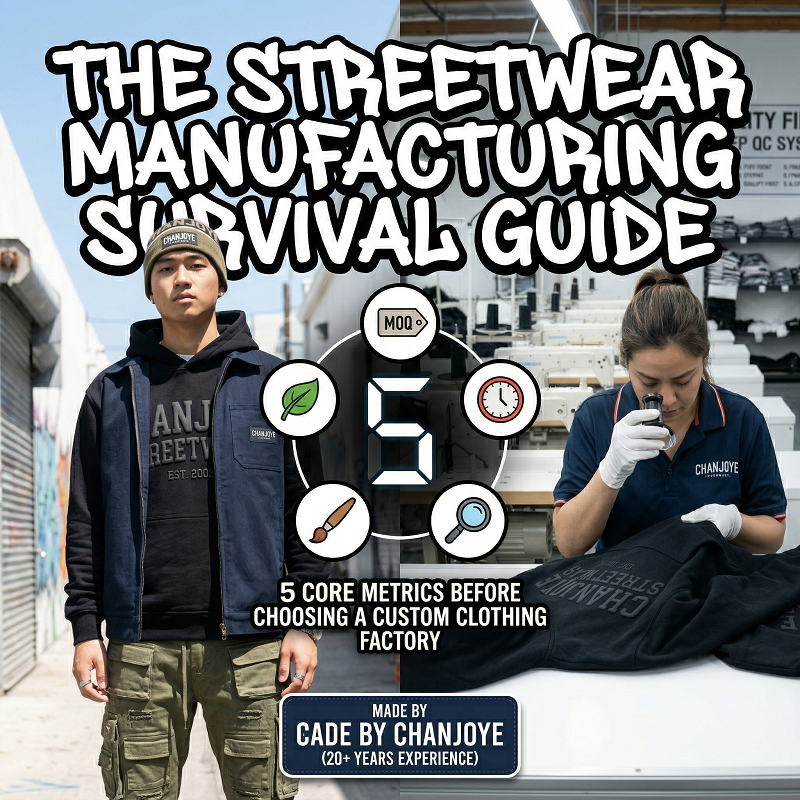 The Streetwear Manufacturing Survival Guide: 5 Core Metrics to Know Before Choosing a Custom Clothing Factory