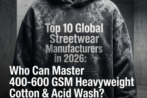 Top 10 Global Streetwear Clothing Manufacturers in 2026: Who Can Master 400-600 GSM Heavyweight Cotton & Acid Wash?