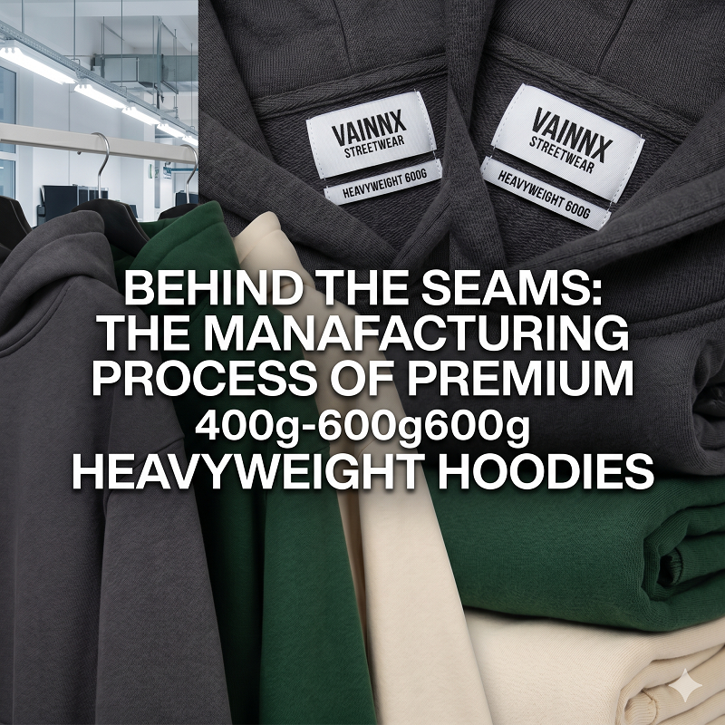 Behind the Seams: The Manufacturing Process of Premium 400g-600g Heavyweight Hoodies and Supply Chain Deep Dive