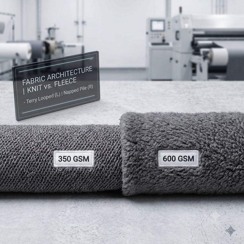 Fabric Architecture (Knit vs. Fleece)