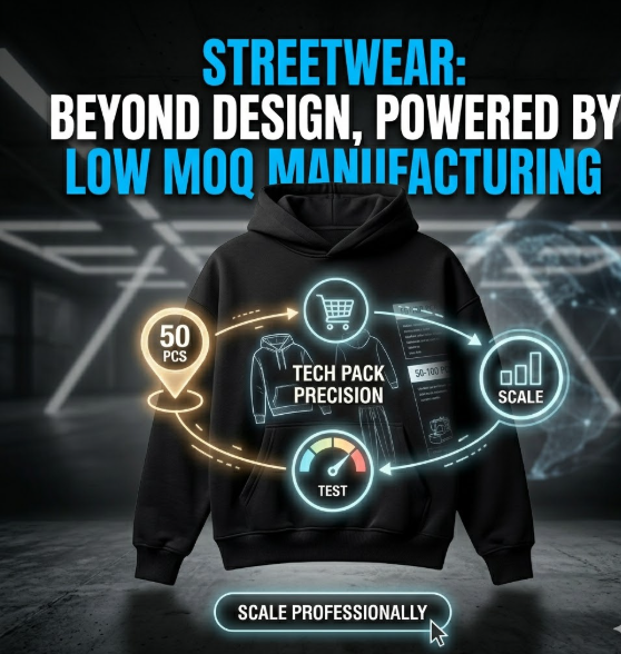 Low MOQ Streetwear Manufacturing: How to Scale Your Clothing Line Professionally