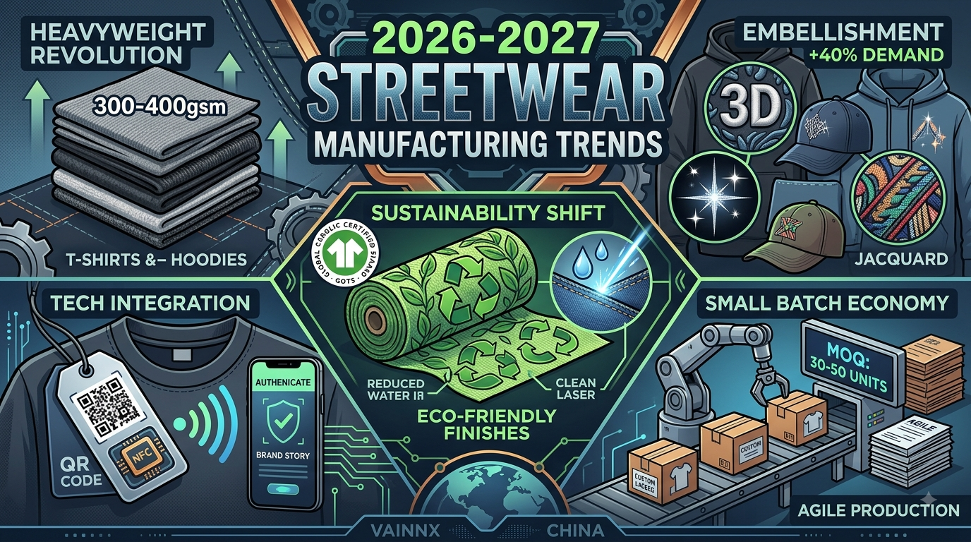Streetwear Manufacturing Trends 2026-2027: What Brands Must Know