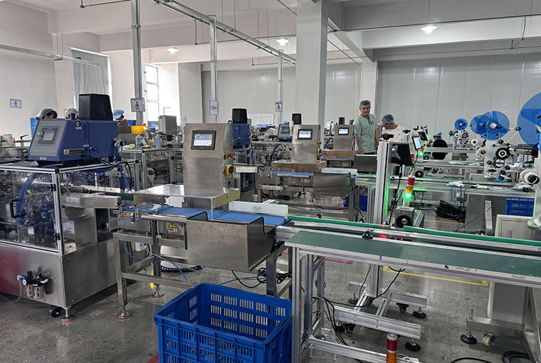 Checkweigher with push rod rejection