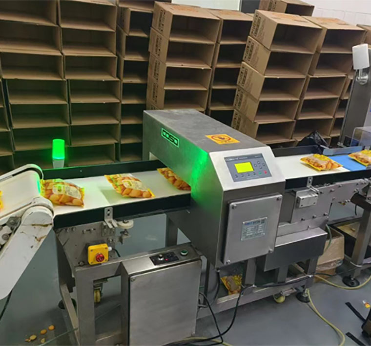 Inspection of packaged French fries