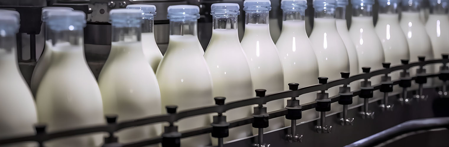 Dairy products on a checkweigher production line