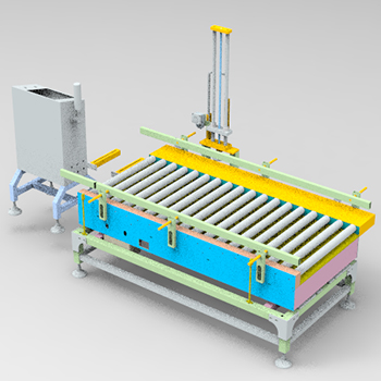 checkweigher with scanning and labeling