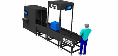 Large Parcel Dynamic Weighing Scale，barcode scanning and volume measurementAll-in-One Process Integration