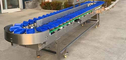 High Speed Weight Sorter with Advanced catchweighers function automates grading.
