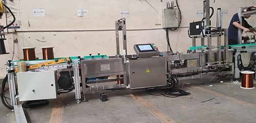 Advanced Checkweigher with Labeller Combination System to Express Parcel 