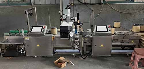 Advanced Checkweigher with Labeller Combination System to Enameled Wire 