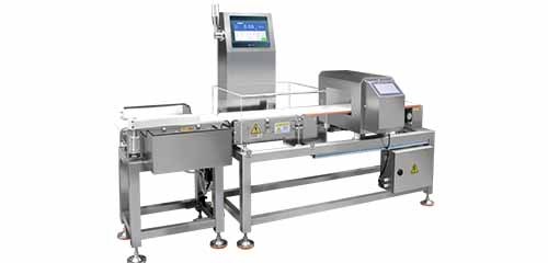 Checkweigher with Metal Detector Combination System Combines metal detection and weight checking in one compact unit