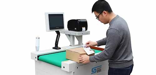 Static Logistics Checkweigher with Manual Label Application Workflow
