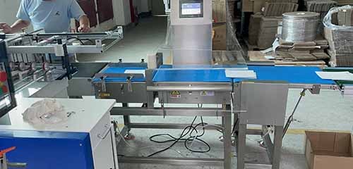 High Speed Dynamic Checkweigher to Facial Mask