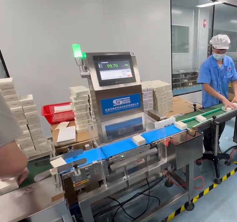 Inline Checkweigher for Cosmetics and Daily Chemical Industry