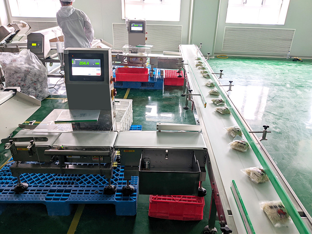 Working process of dynamic checkweigher