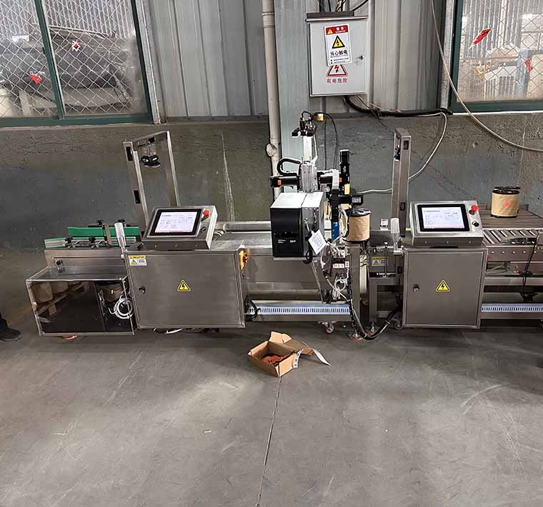 weighing machine with label printer and scanner