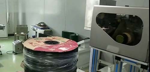 Automatic Labeler Machine with Weighing and Vision System applicated in Metal Coils