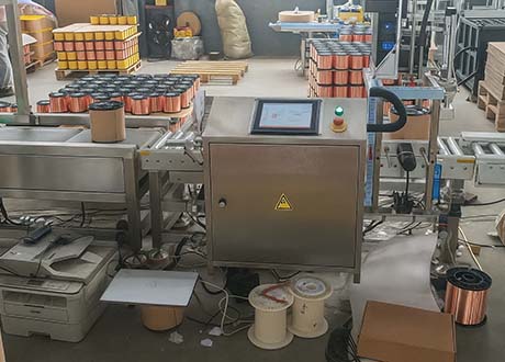 checkweigher combination system applied in Enameled wire production line